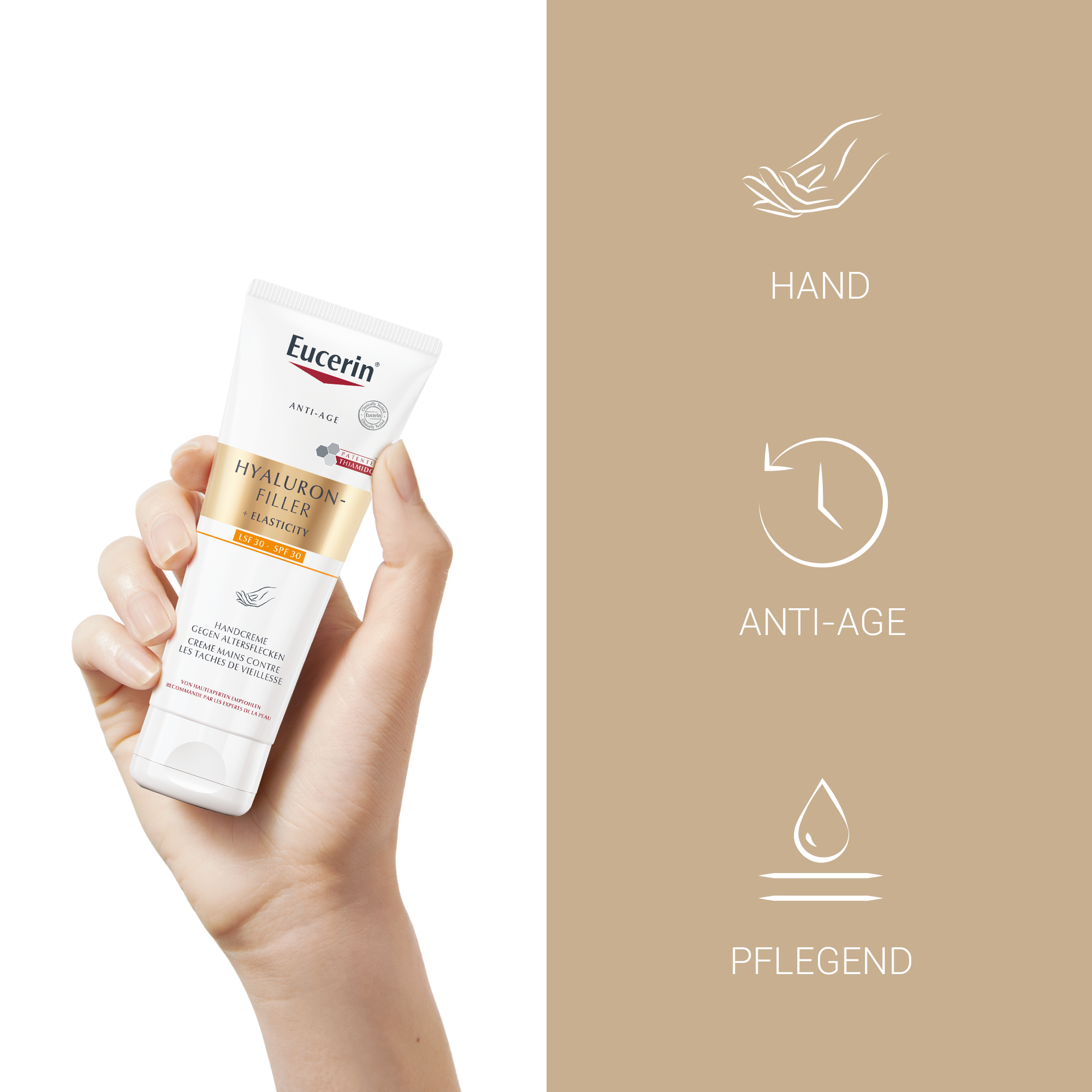 Handcreme gegen Altersflecken / Milderung von Altersflecken / Eucerin